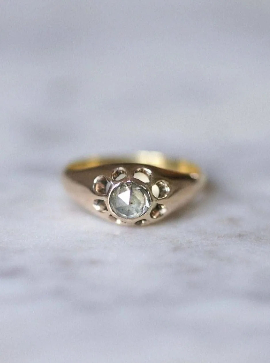 Bague jonc Victorienne ancienne en or et diamant sold by 58 Facettes product image thumbnail 2
