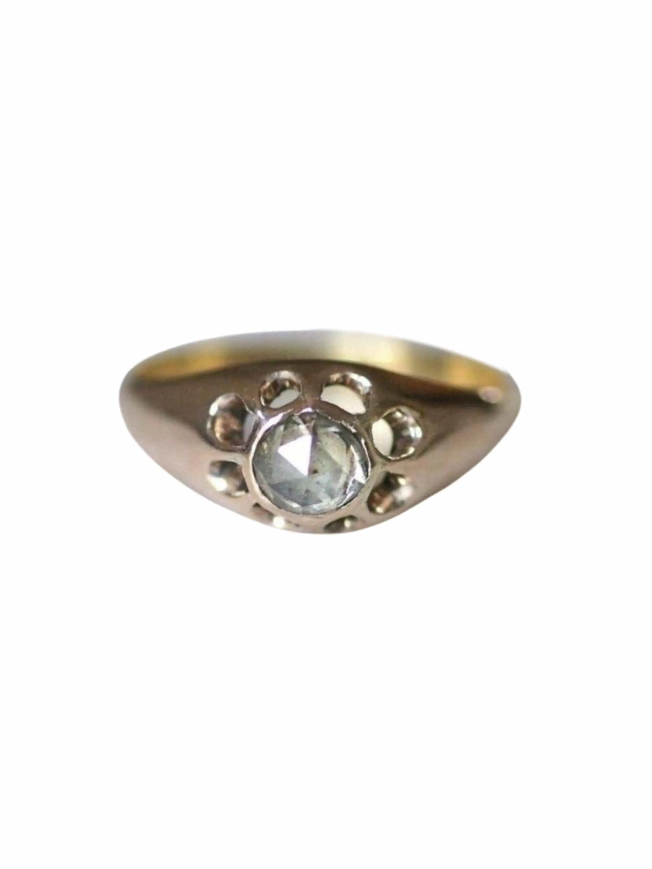 Bague jonc Victorienne ancienne en or et diamant sold by 58 Facettes
