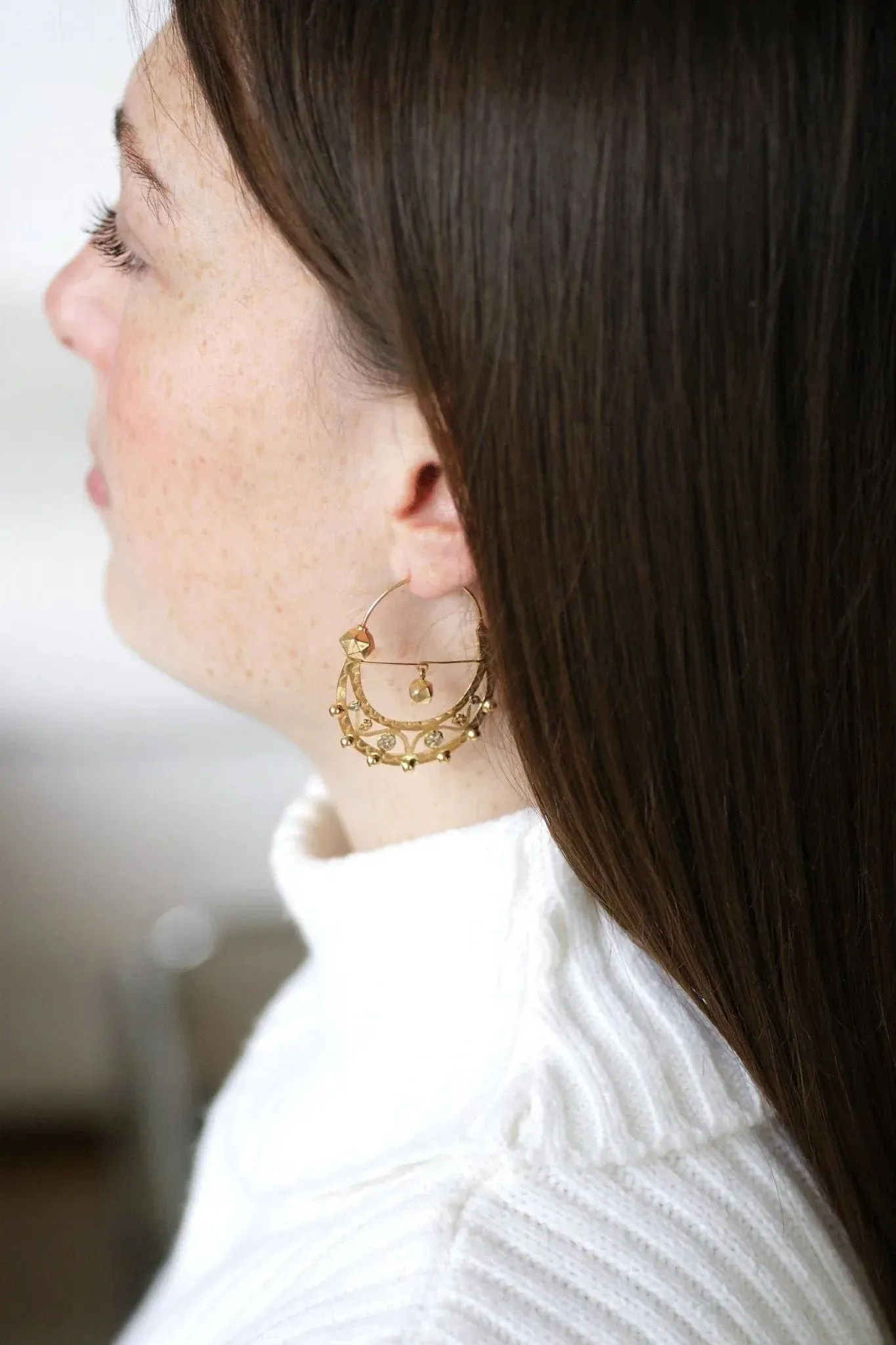 Boucles d'oreilles créoles Savoyardes en or sold by 58 Facettes product image thumbnail 2