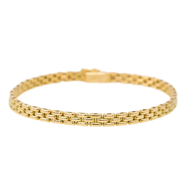 Cartier Bracelet Maille panthère Or jaune sold by 58 Facettes