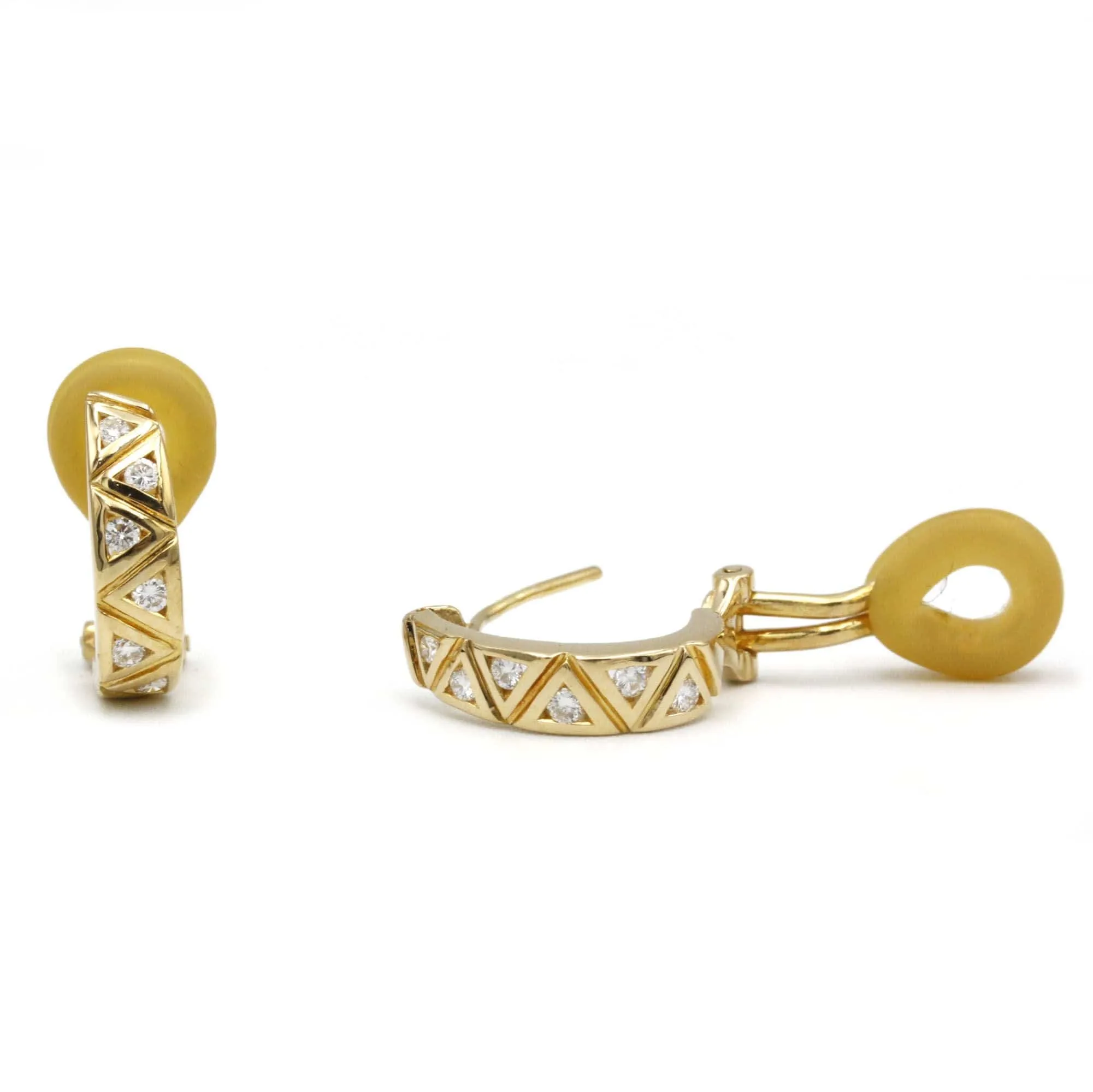 Boucles d'oreilles or et diamants sold by 58 Facettes product image thumbnail 2