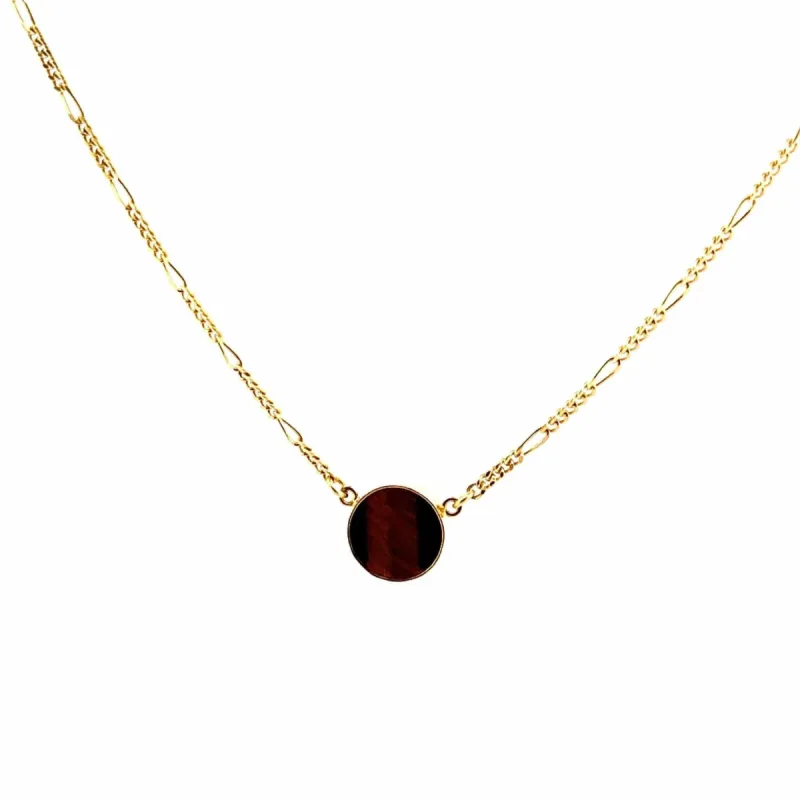 Collier Or Jaune & Œil-de-tigre sold by 58 Facettes