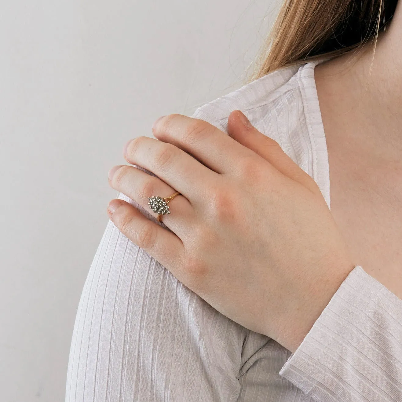 Bague Marquise or et diamants sold by 58 Facettes product image thumbnail 2