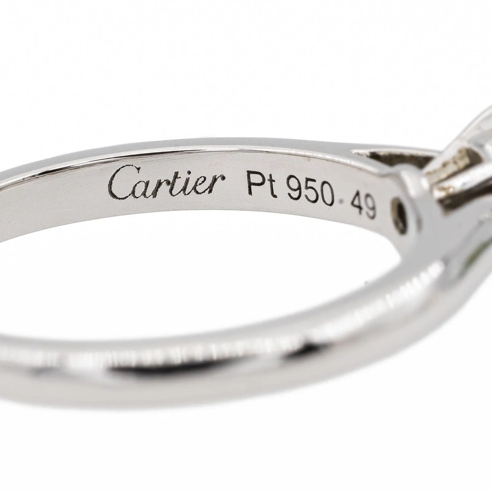 Cartier Bague Solitaire 1895 Platine Diamant sold by 58 Facettes product image thumbnail 5