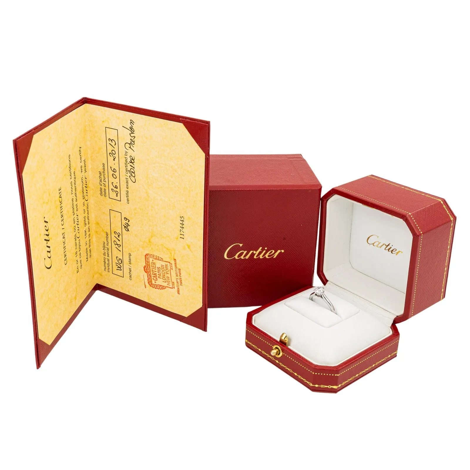 Cartier Bague Solitaire 1895 Platine Diamant sold by 58 Facettes product image thumbnail 2