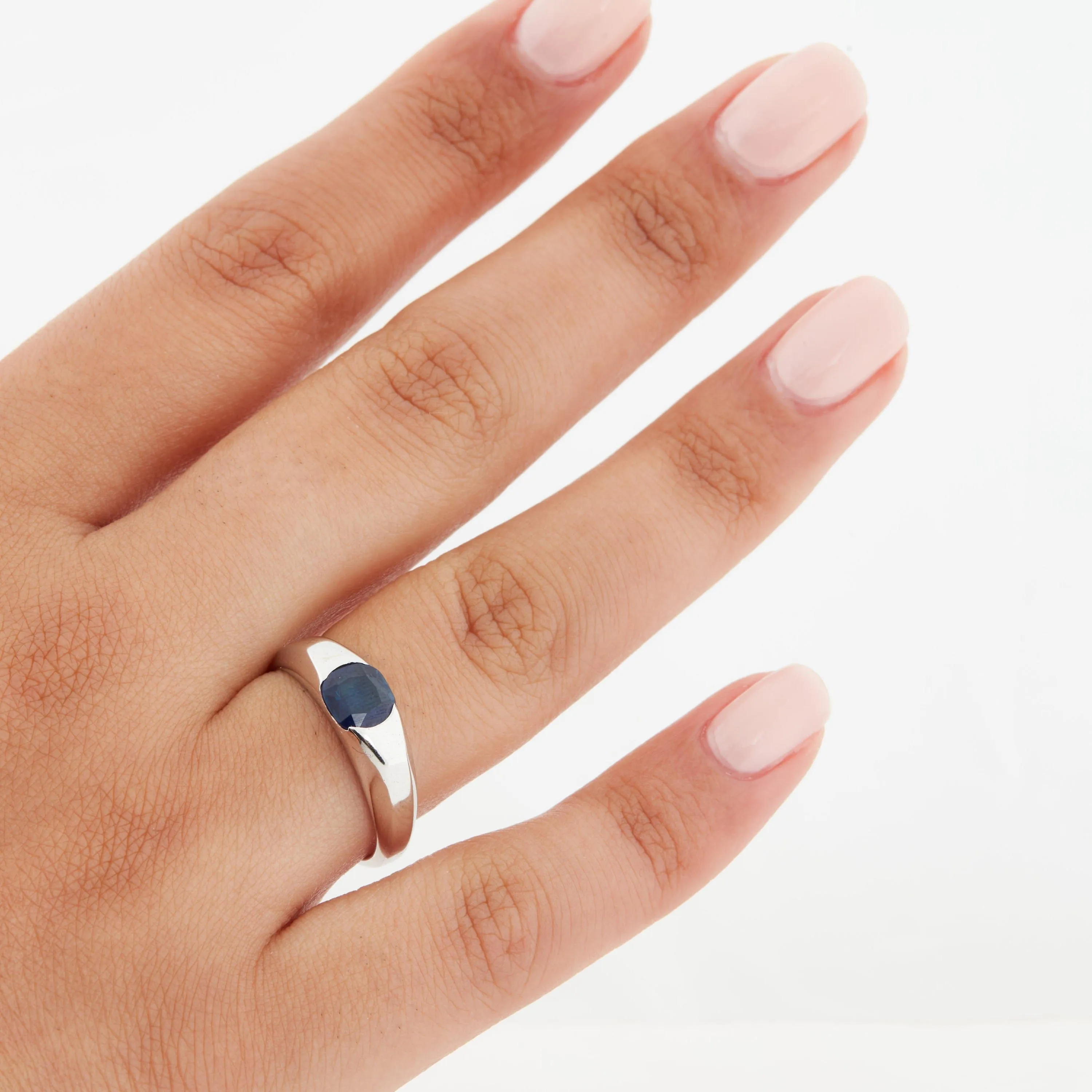 Bague Or Blanc Saphir sold by 58 Facettes product image thumbnail 2