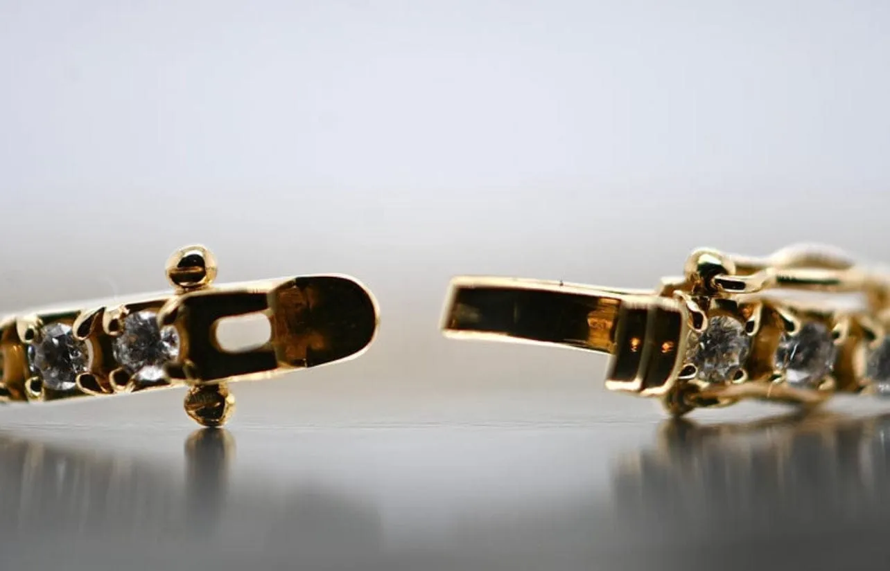 Bracelet Tennis Or Jaune Diamants sold by 58 Facettes product image thumbnail 2