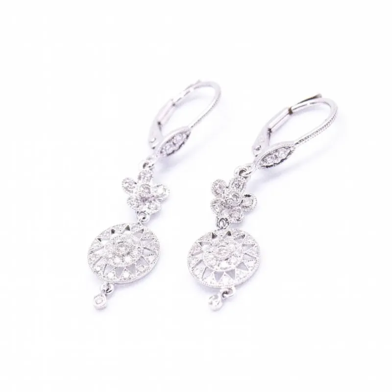 Boucles d'oreilles SUNNY Or blanc Diamants sold by 58 Facettes