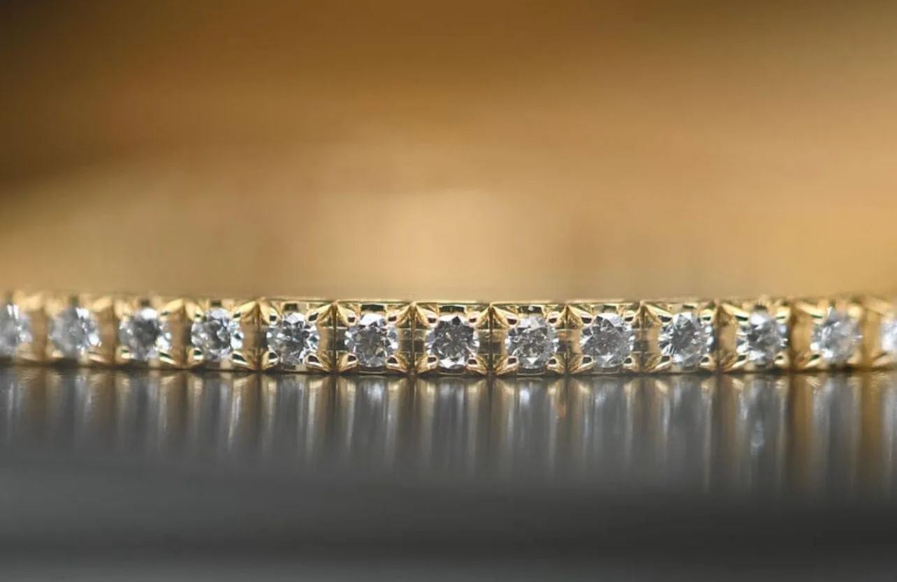 Bracelet Tennis Or Jaune Diamants sold by 58 Facettes product image thumbnail 3