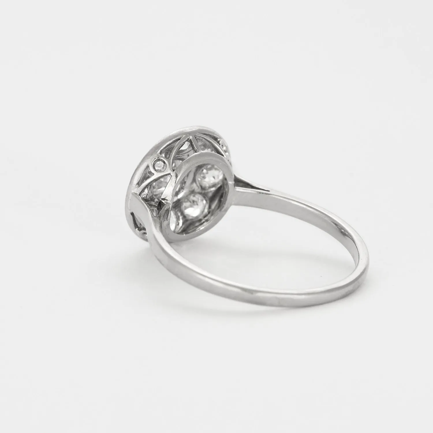 Bague platine, or gris et diamants sold by 58 Facettes product image thumbnail 5