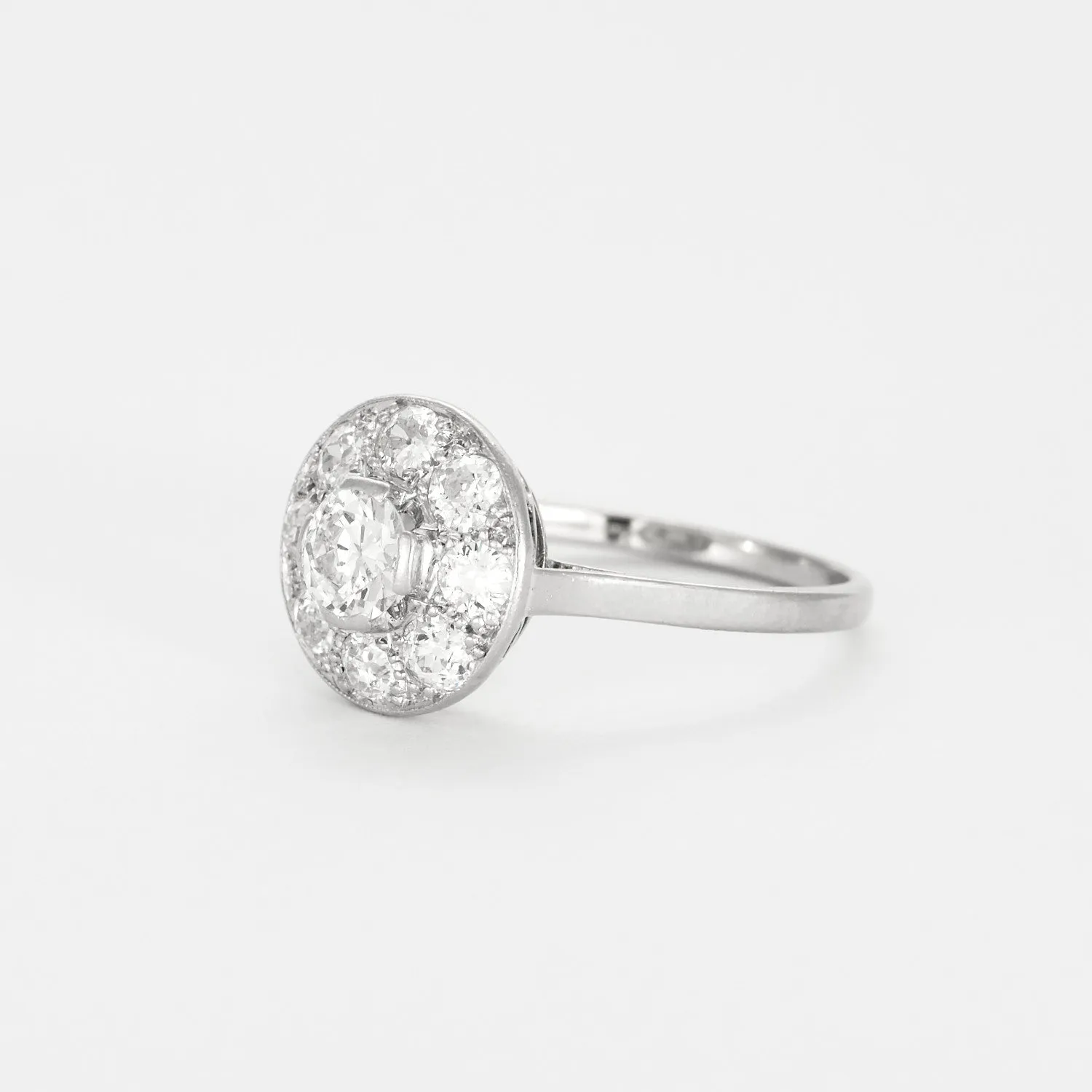 Bague platine, or gris et diamants sold by 58 Facettes product image thumbnail 3