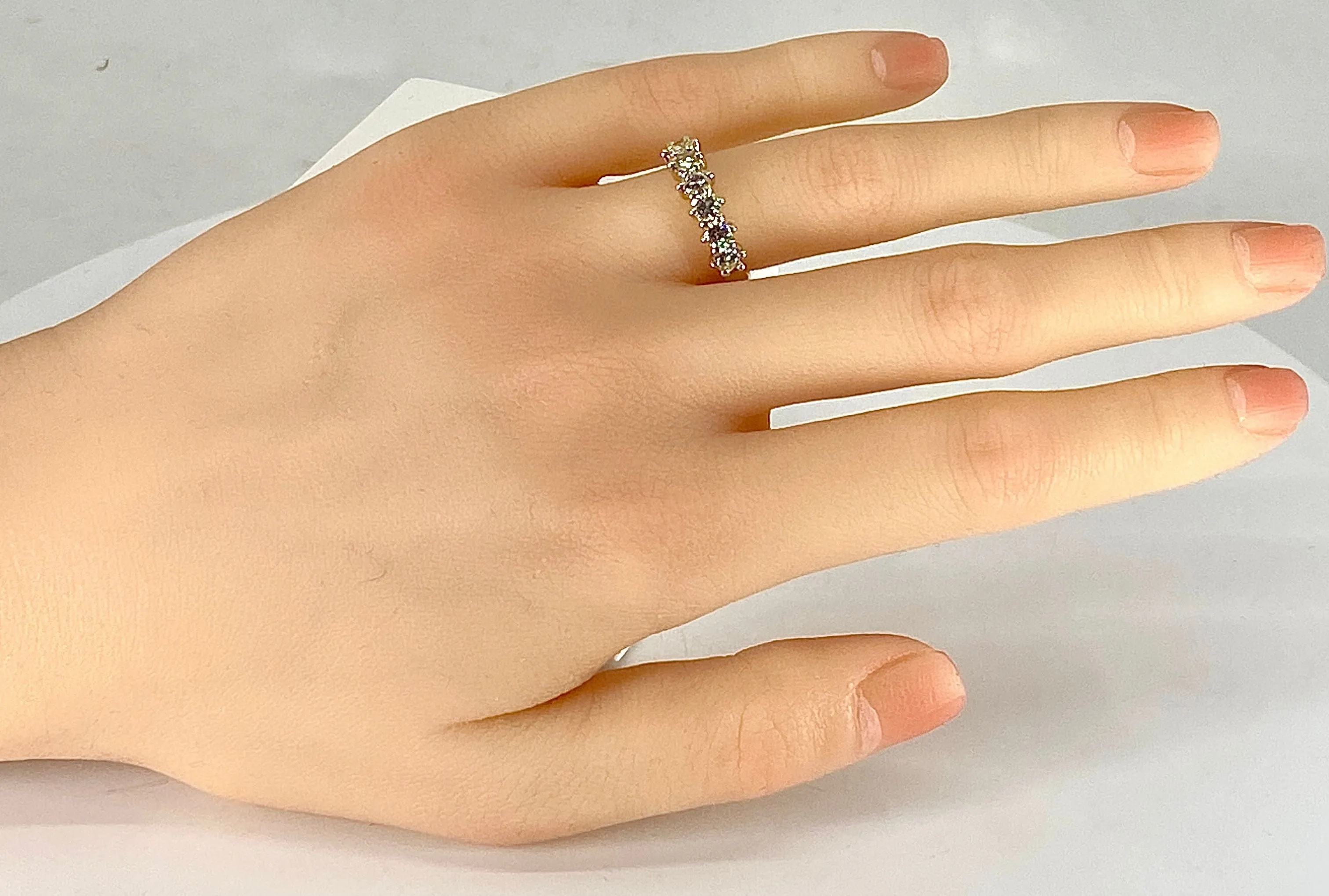 Demi alliance or jaune 6 diamants sold by 58 Facettes product image thumbnail 4