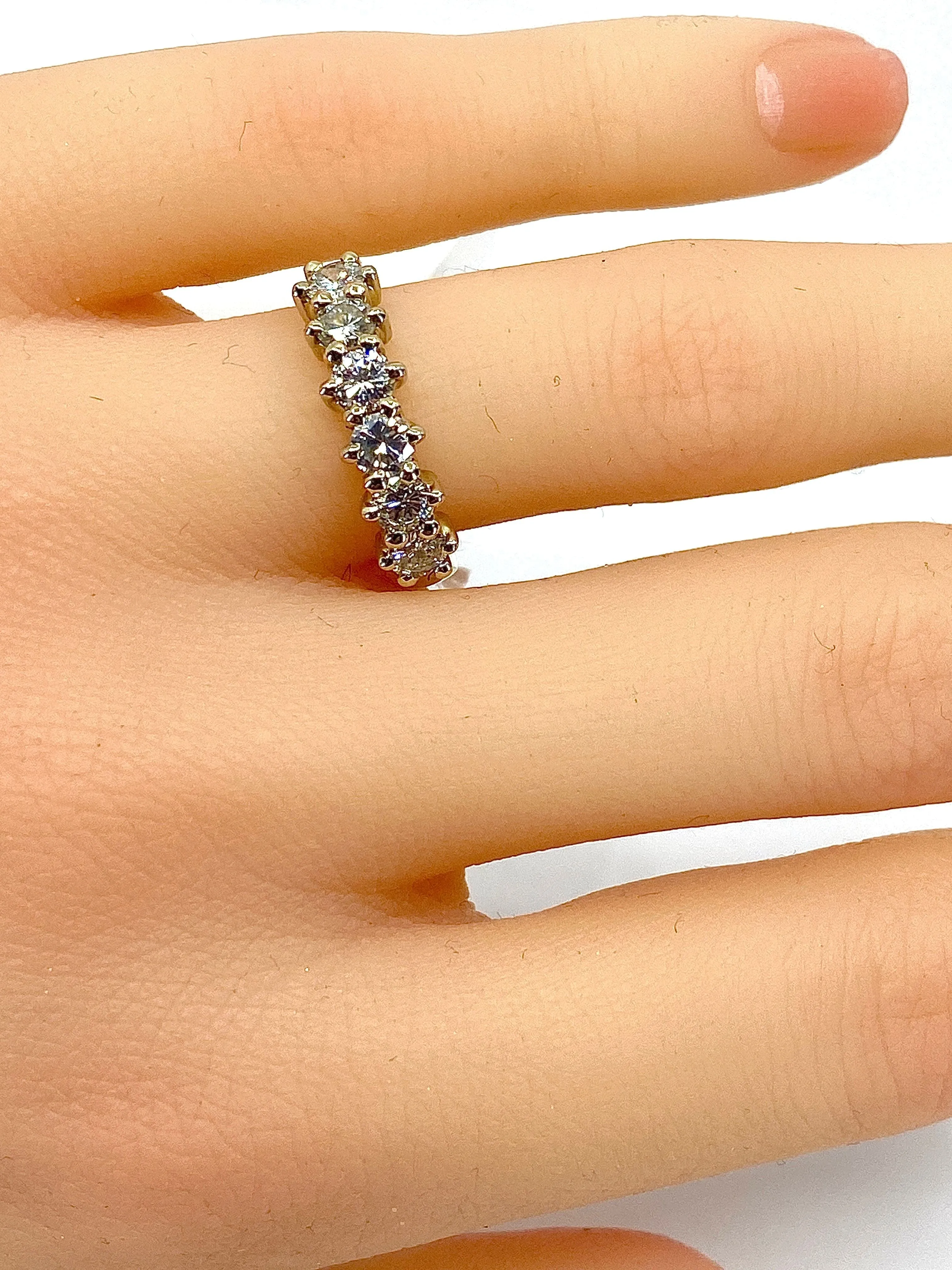 Demi alliance or jaune 6 diamants sold by 58 Facettes product image thumbnail 2