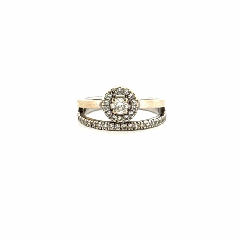 Bague Or Blanc & Diamants sold by 58 Facettes