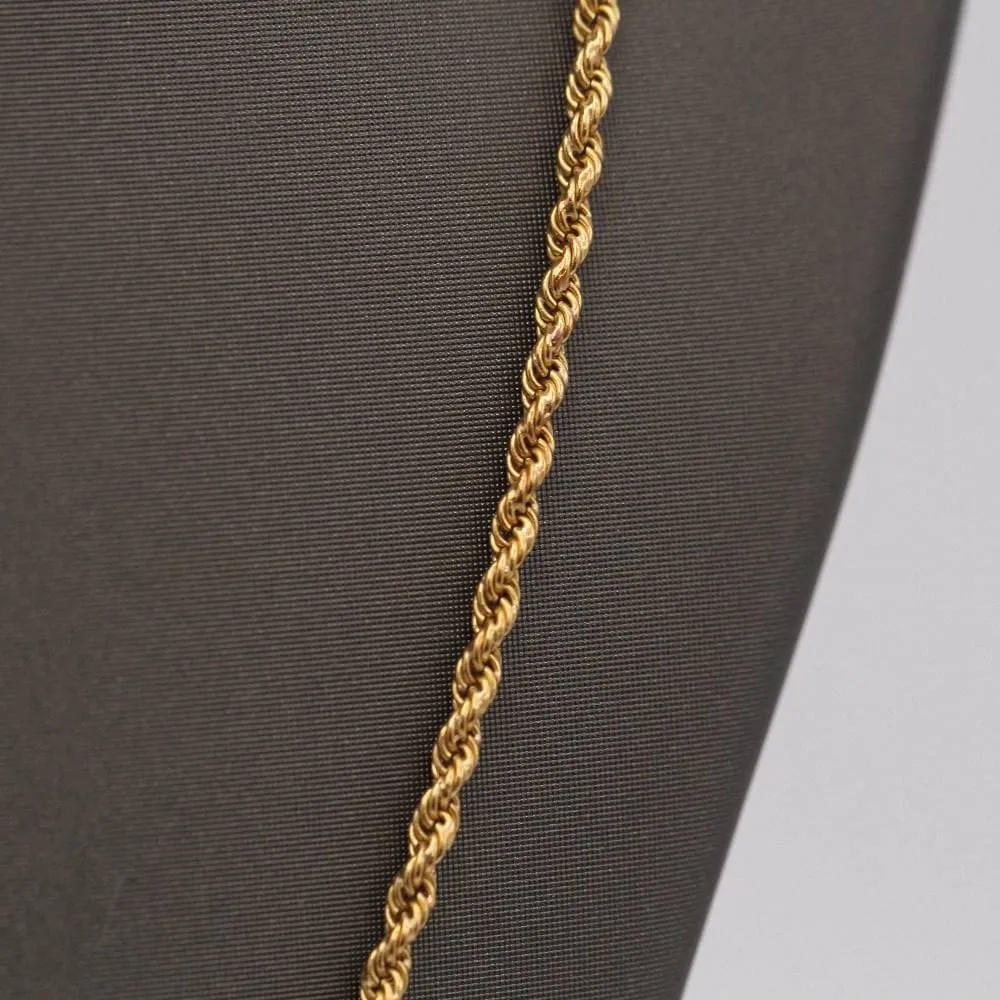 Cordon semi creux en or 18 carats sold by 58 Facettes product image thumbnail 3