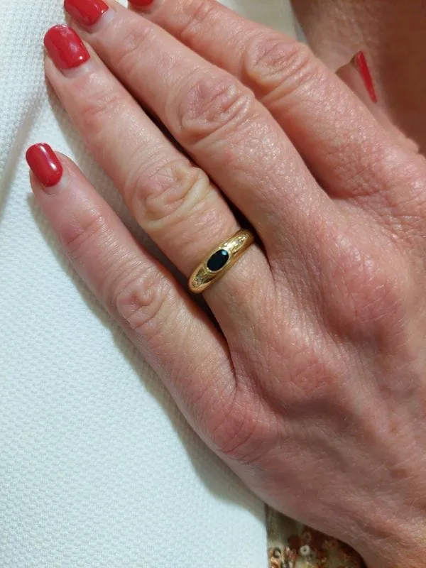 Bague moderne saphir et diamants sold by 58 Facettes product image thumbnail 3