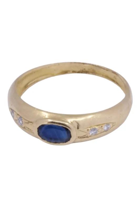 Bague moderne saphir et diamants sold by 58 Facettes