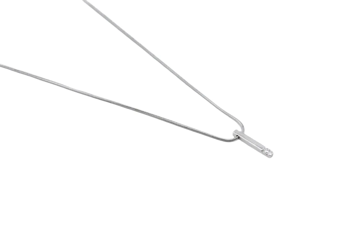 Collier avec pendentif en or blanc sold by 58 Facettes