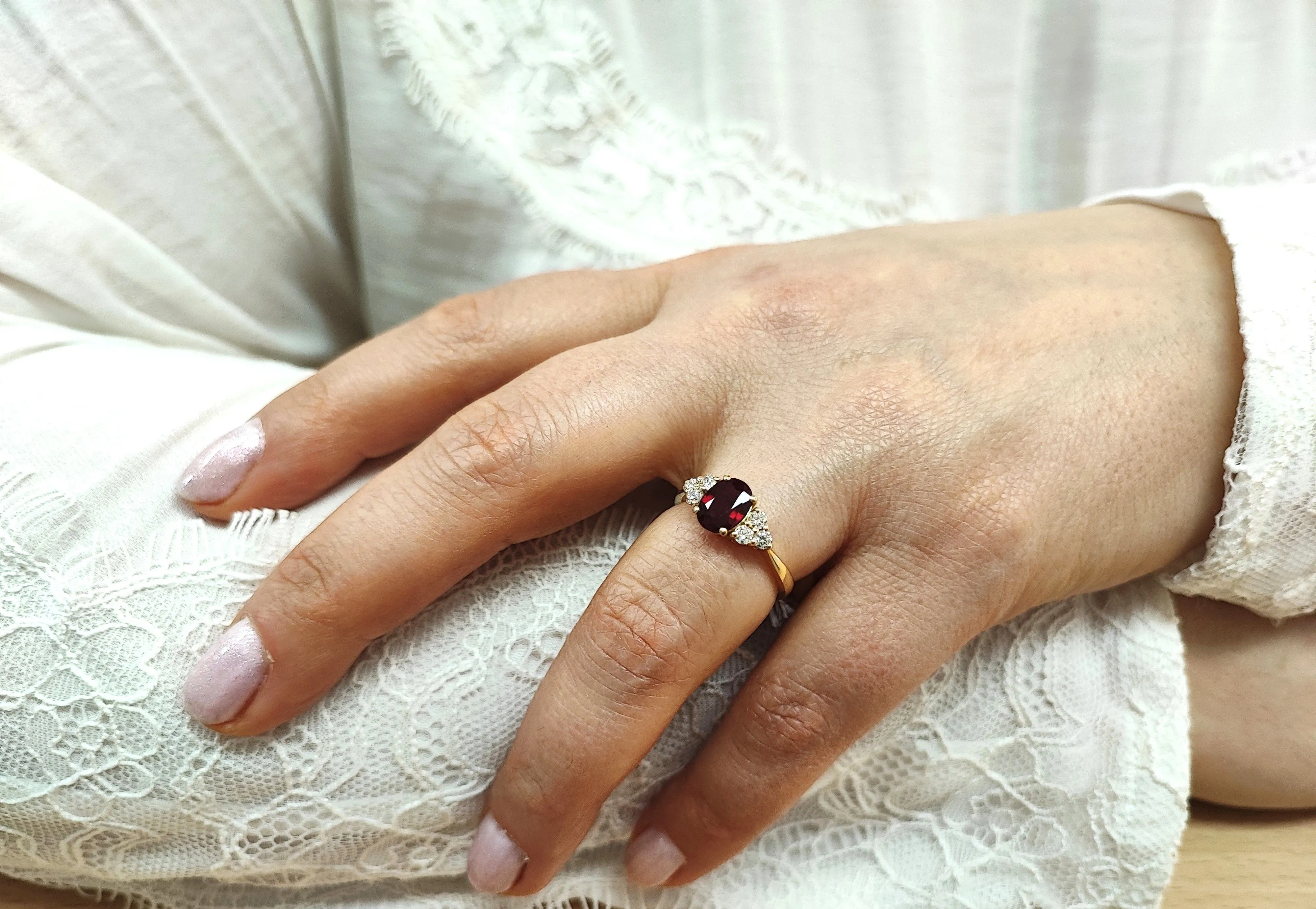 Bague rubis et diamant sold by 58 Facettes product image thumbnail 3