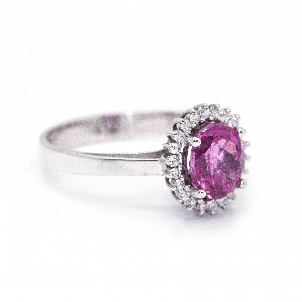 Bague en or tourmaline et diamants sold by 58 Facettes product image thumbnail 4