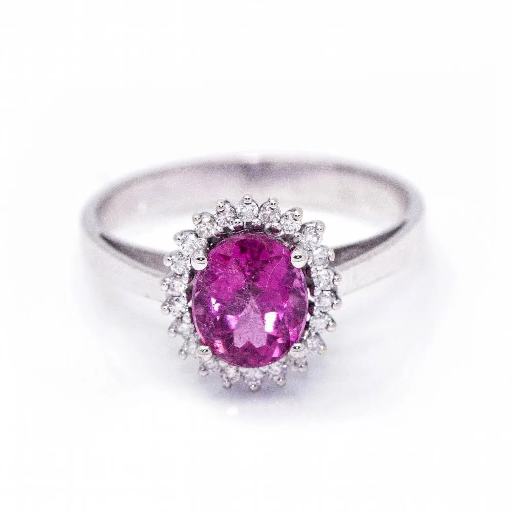 Bague en or tourmaline et diamants sold by 58 Facettes product image thumbnail 2