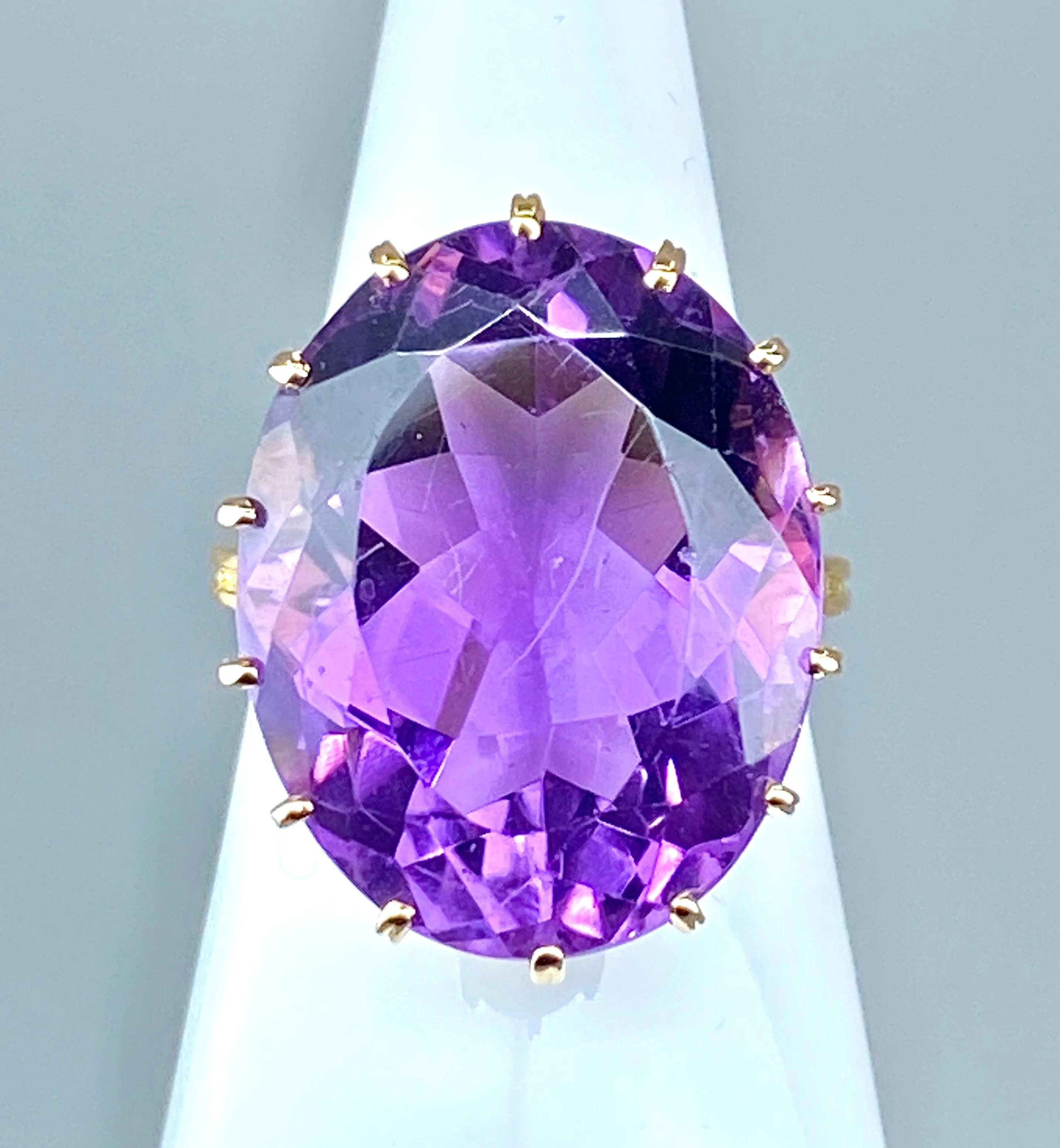 Bague en or jaune & améthyste sold by 58 Facettes product image thumbnail 3