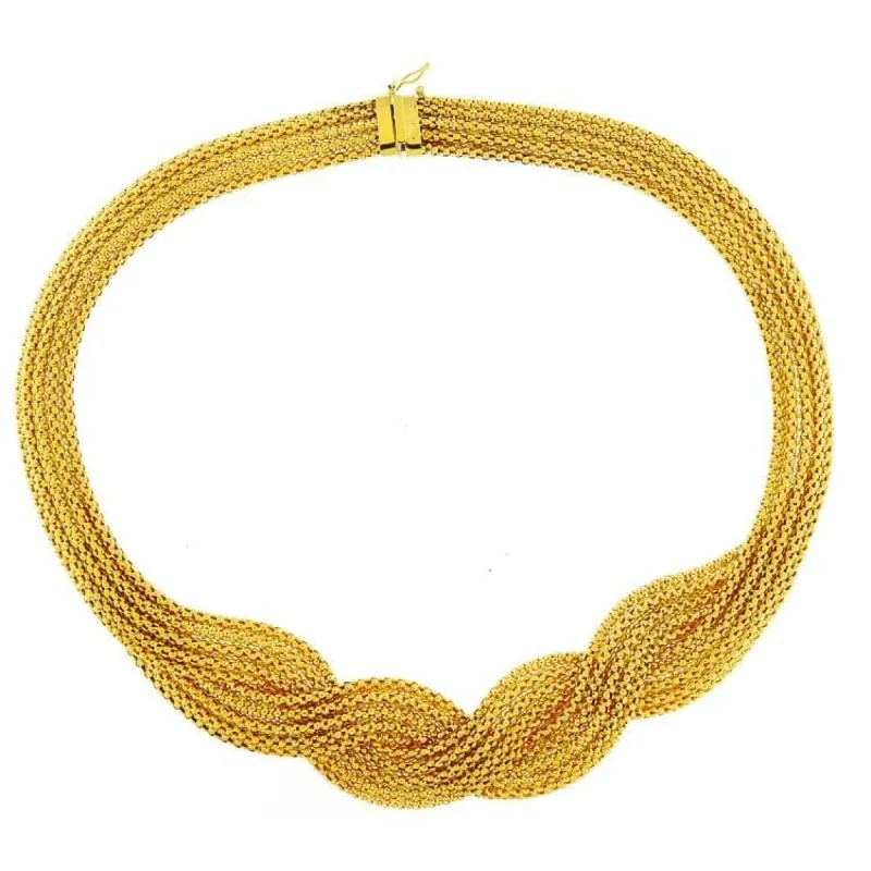 Tour de cou tressé en or jaune sold by 58 Facettes