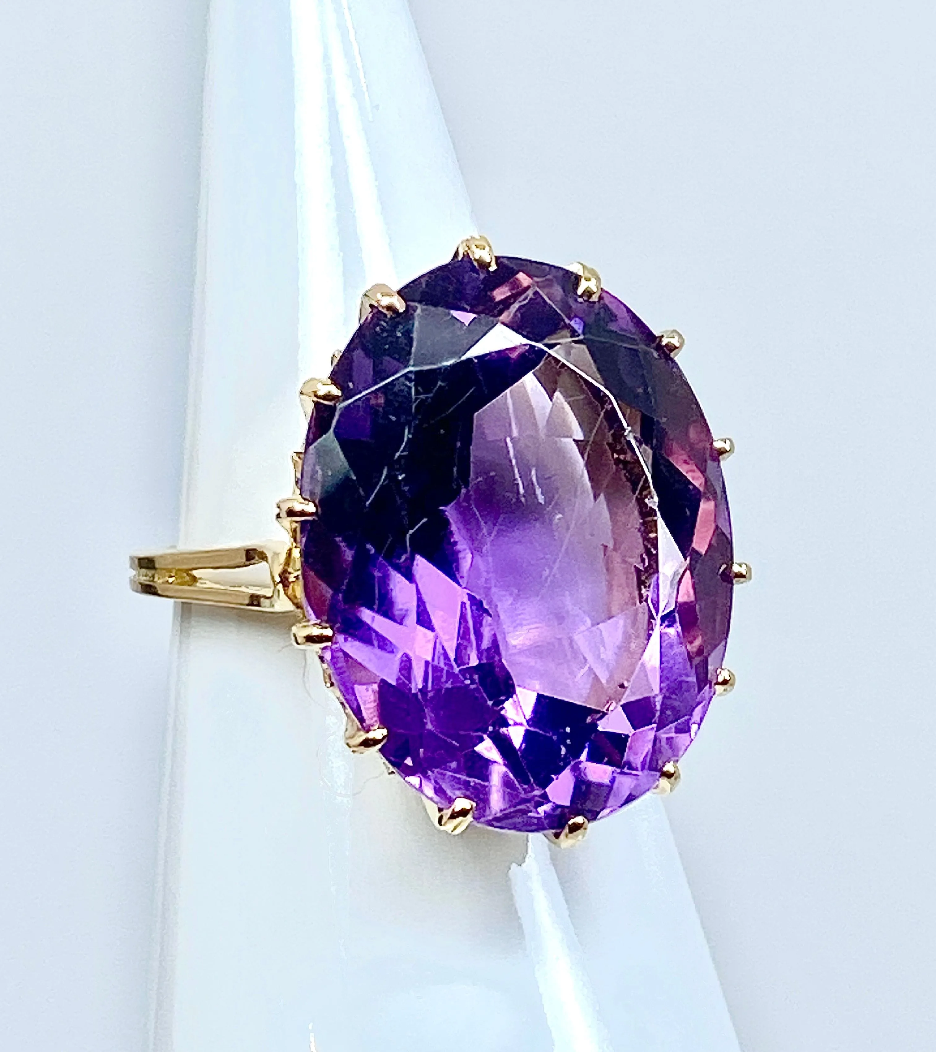 Bague en or jaune & améthyste sold by 58 Facettes product image thumbnail 5