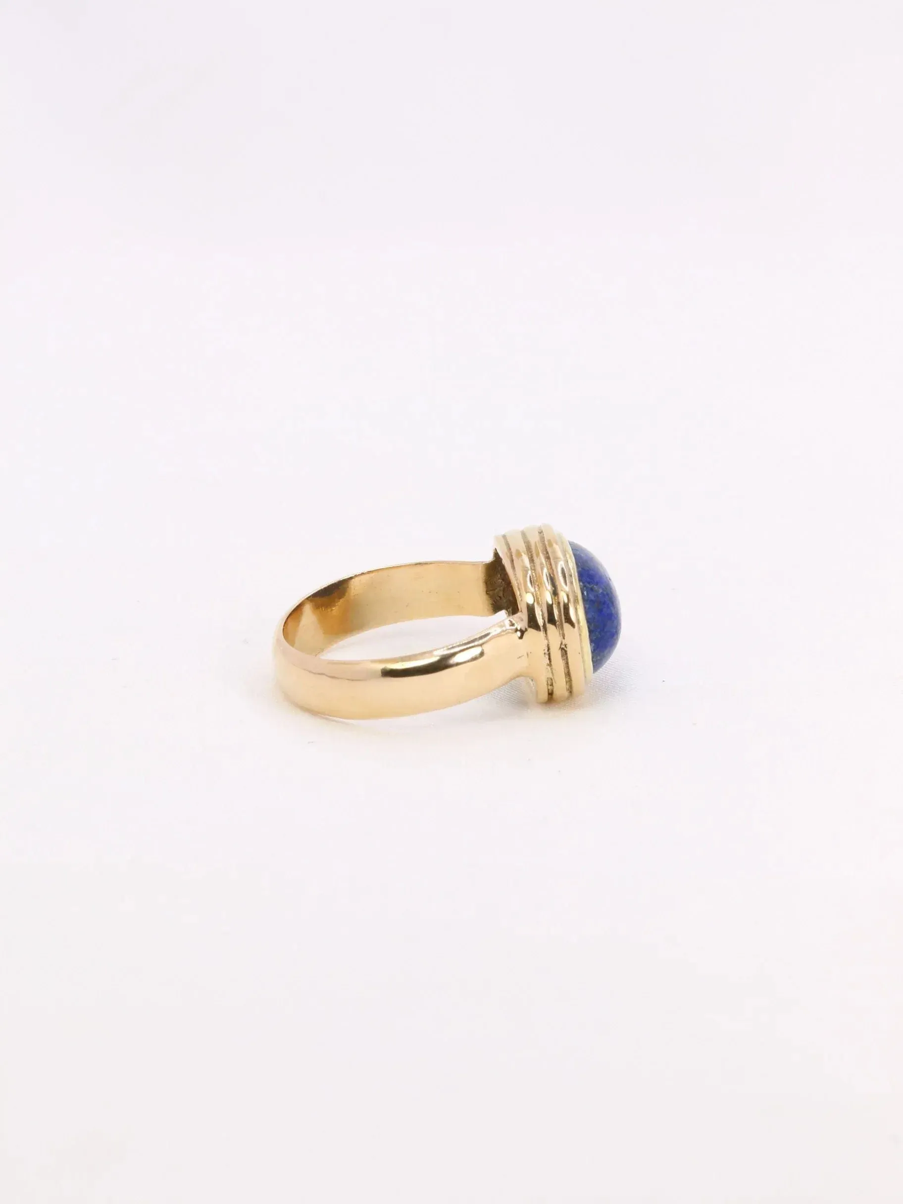 Bague vintage lapis lazuli or jaune sold by 58 Facettes product image thumbnail 5