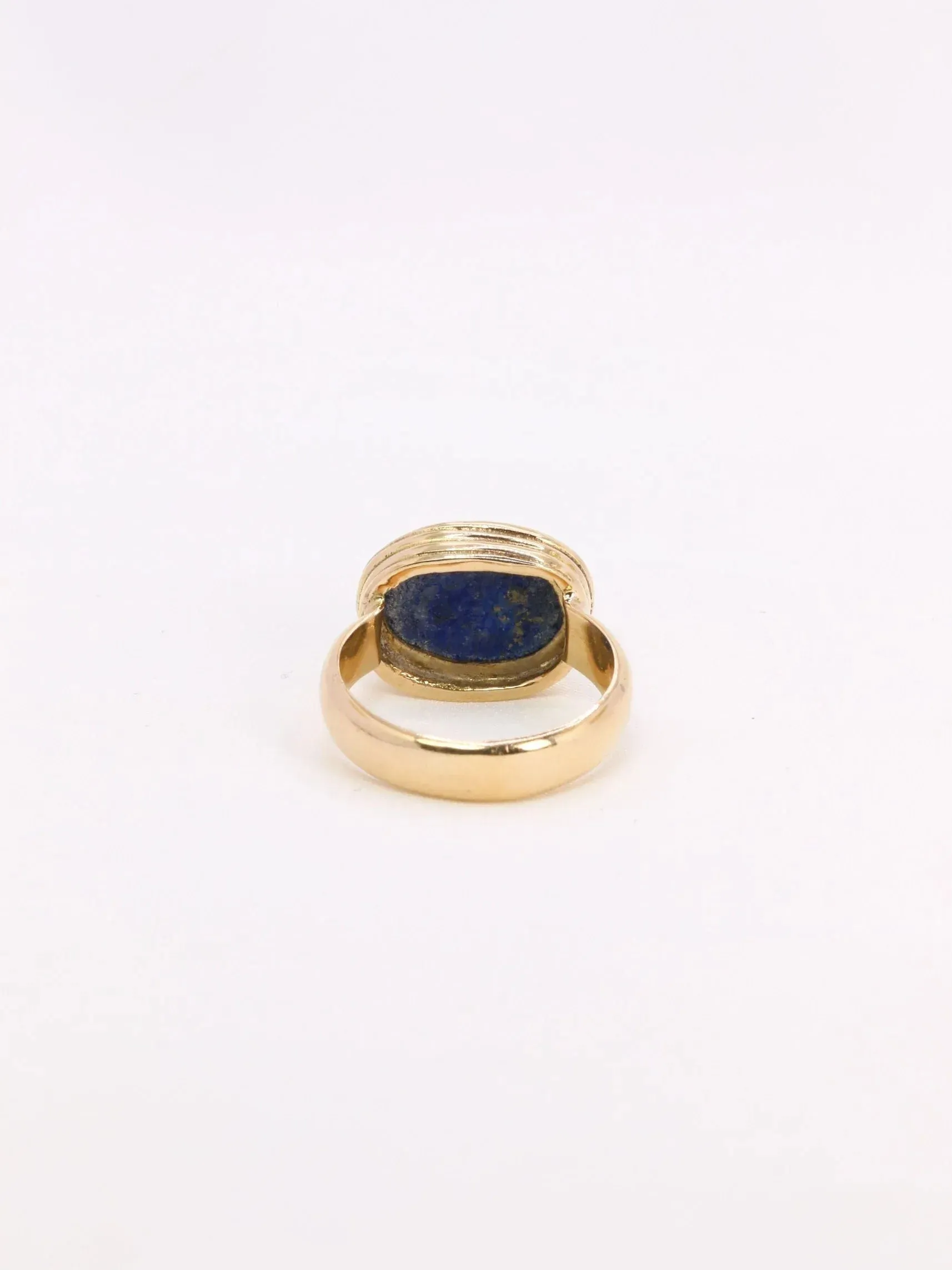 Bague vintage lapis lazuli or jaune sold by 58 Facettes product image thumbnail 4
