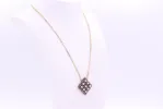 Collier Art Déco en or jaune, argent , perles et diamants sold by 58 Facettes