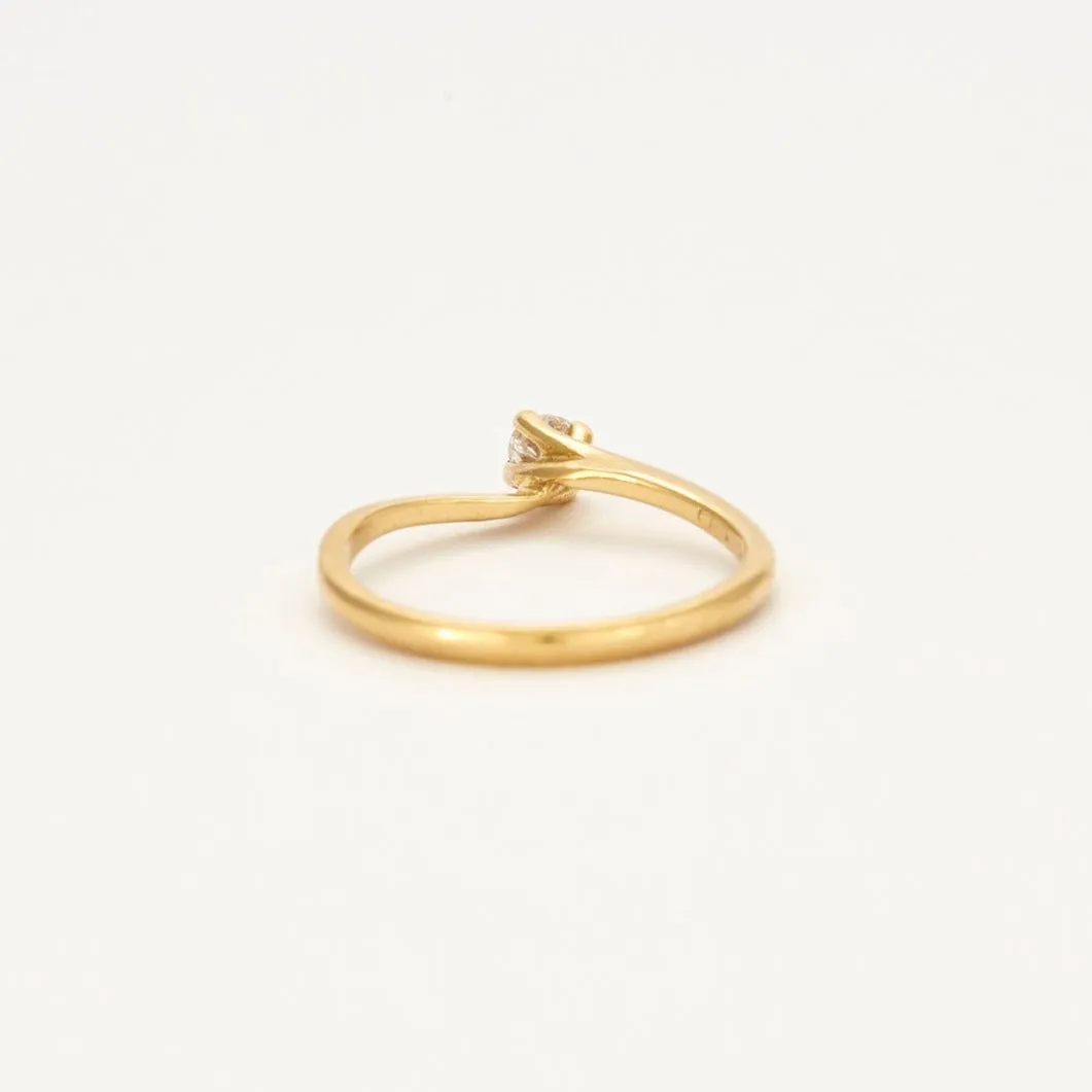 Bague Solitaire en Or Jaune et Diamant sold by 58 Facettes product image thumbnail 4