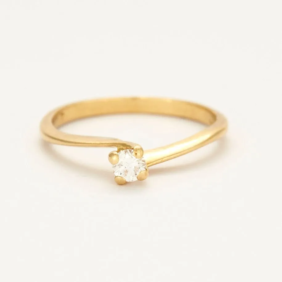 Bague Solitaire en Or Jaune et Diamant sold by 58 Facettes