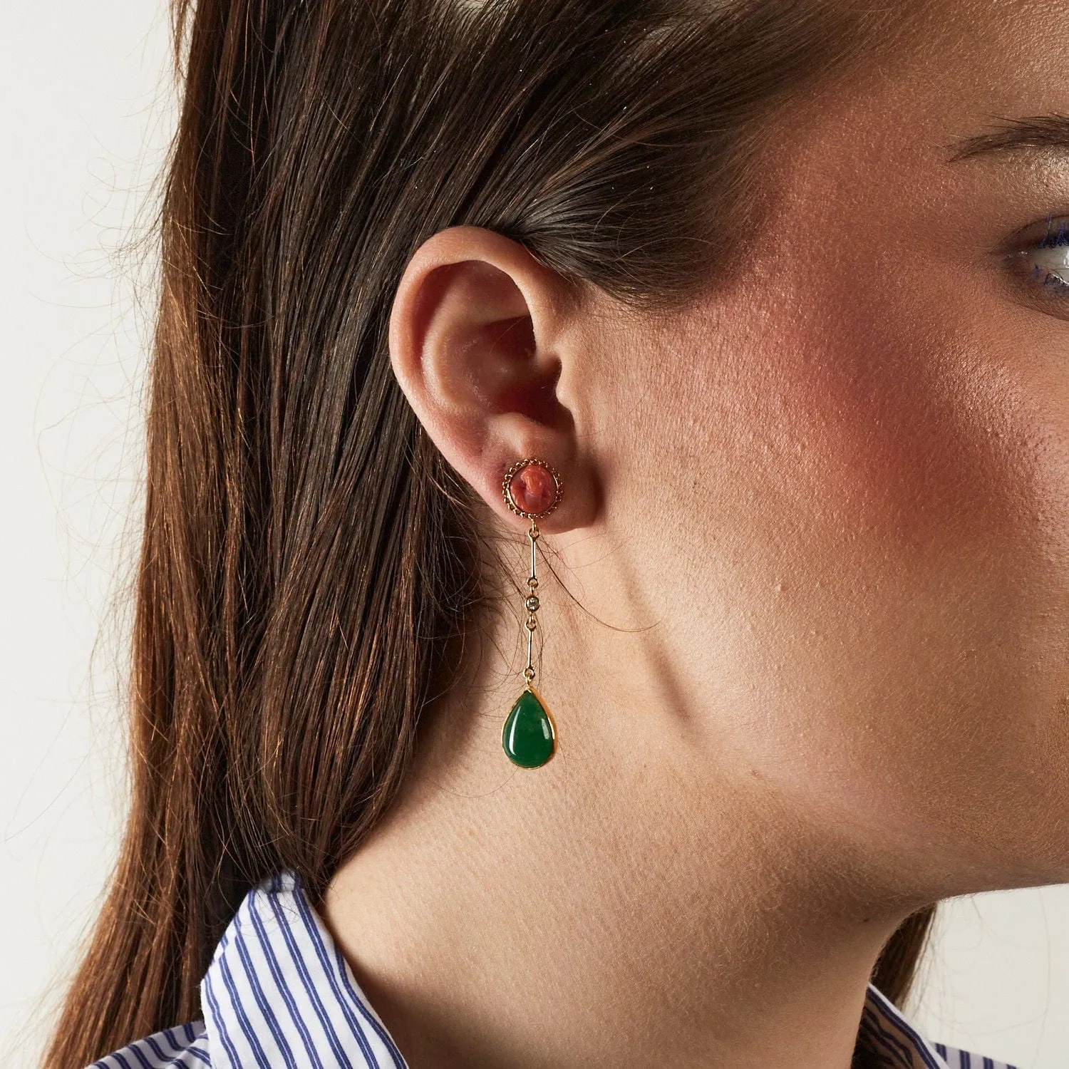 Boucles d'oreilles Corail sculpté sold by 58 Facettes product image thumbnail 2