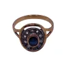 Bague Vintage Or Jaune Saphir & Diamants sold by 58 Facettes