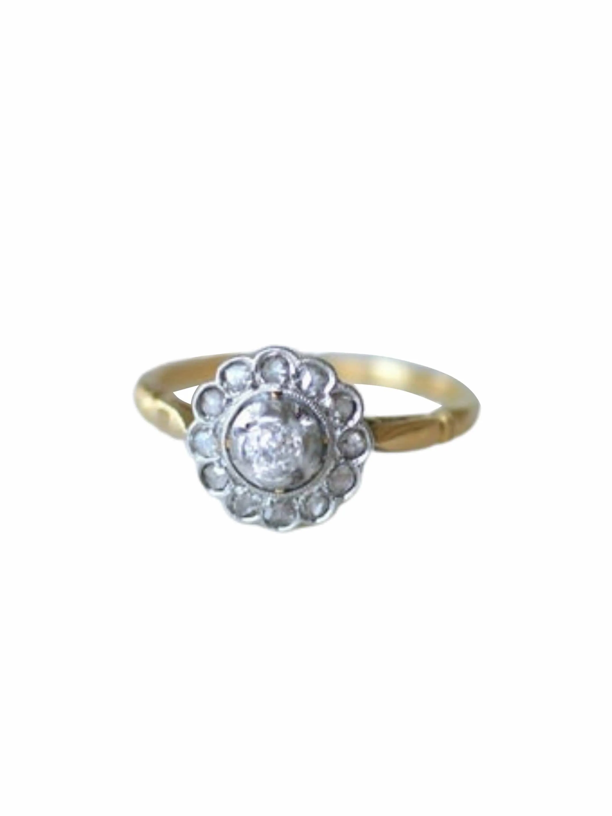 Bague marguerite ancienne diamants sold by 58 Facettes