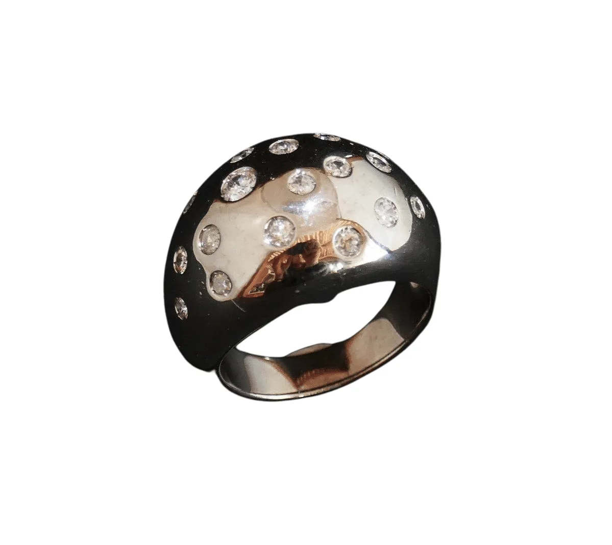 Bague Boule Diamants, Or Blanc sold by 58 Facettes