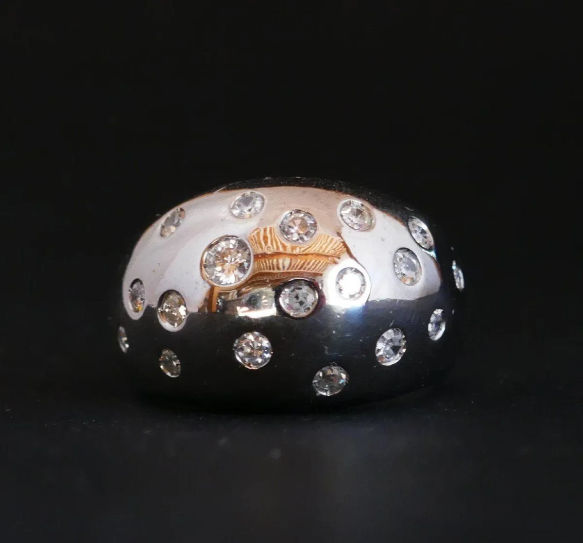 Bague Boule Diamants, Or Blanc sold by 58 Facettes product image thumbnail 5