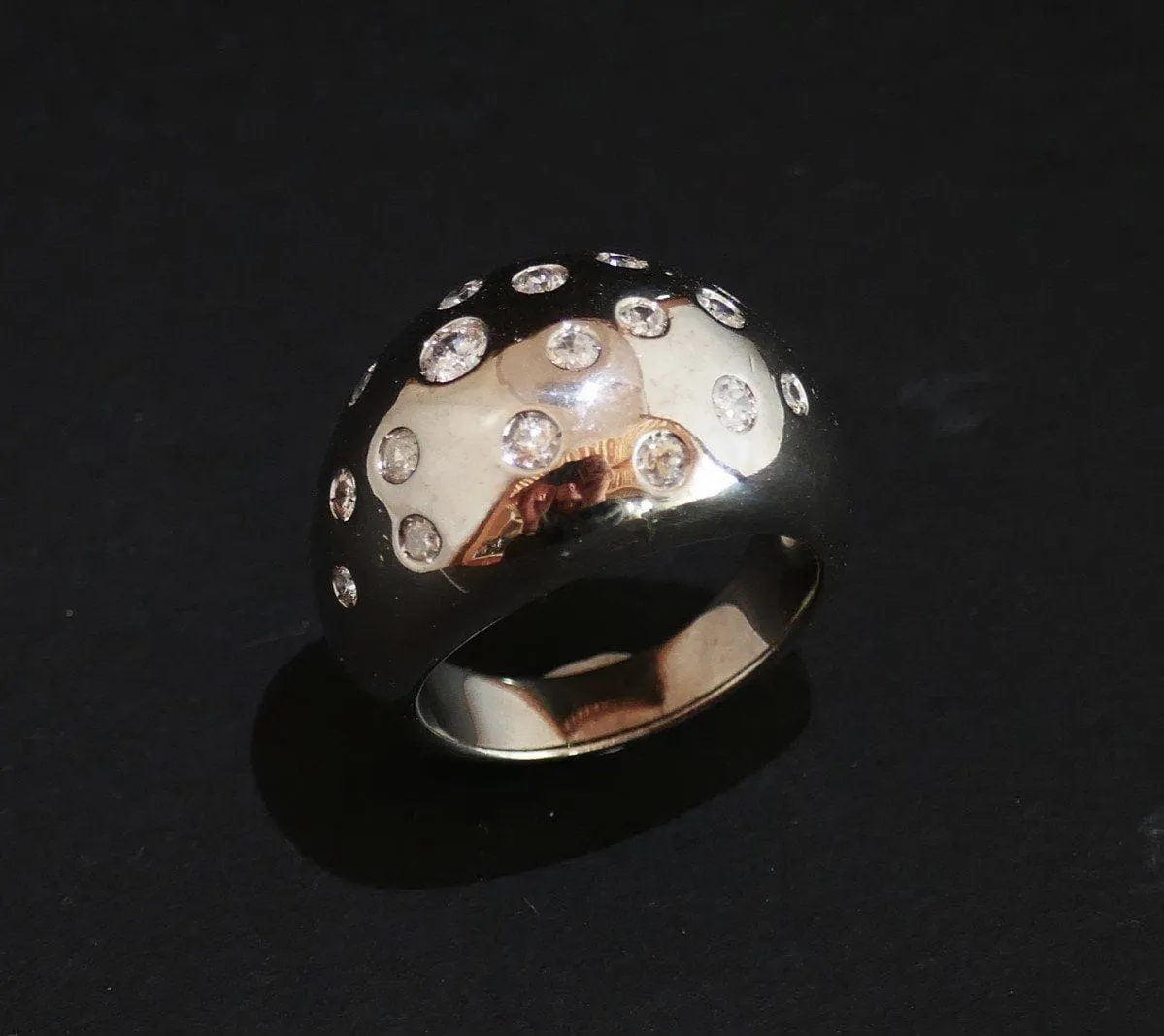 Bague Boule Diamants, Or Blanc sold by 58 Facettes product image thumbnail 2