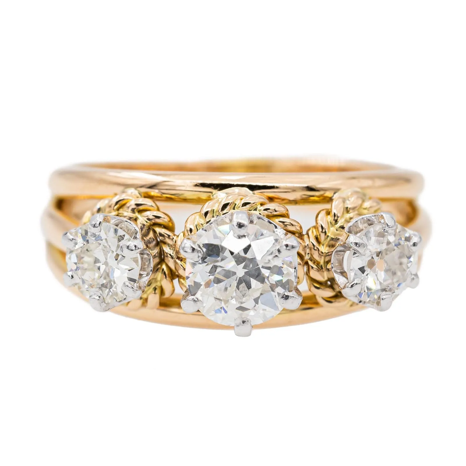 Bague Or rose Diamant sold by 58 Facettes