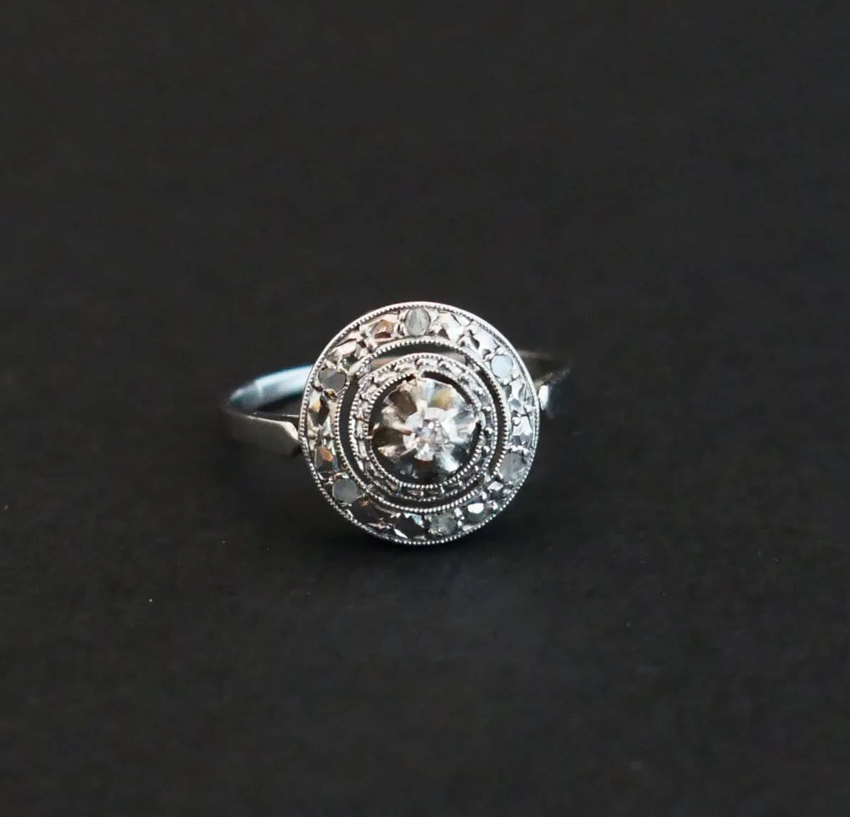 Bague Or 18 Carats Et Platine Diamants sold by 58 Facettes product image thumbnail 4