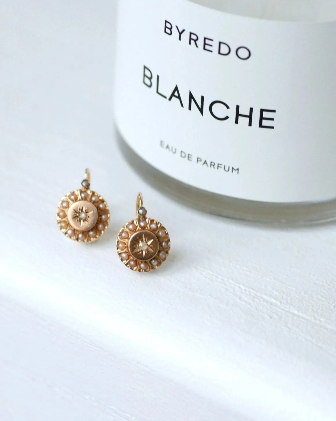 Dormeuses or rose, diamant et perles sold by 58 Facettes product image thumbnail 3