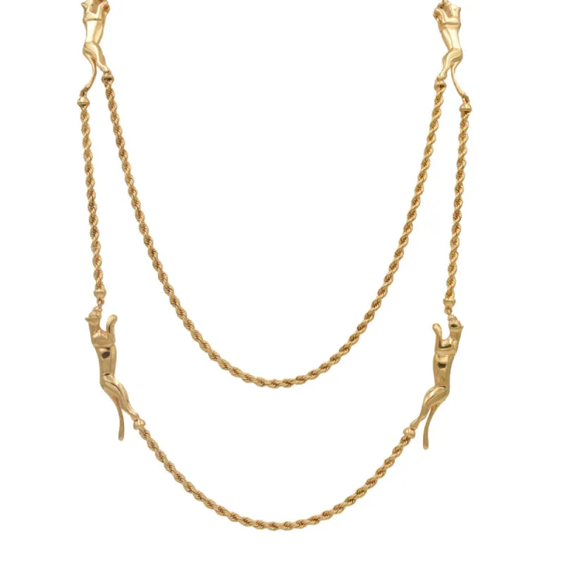 CARTIER - SAUTOIR PANTHERE OR JAUNE sold by 58 Facettes