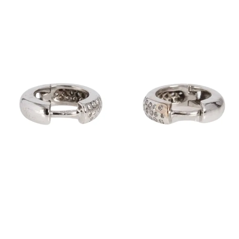 Boucles d'oreilles créoles avec diamants sold by 58 Facettes