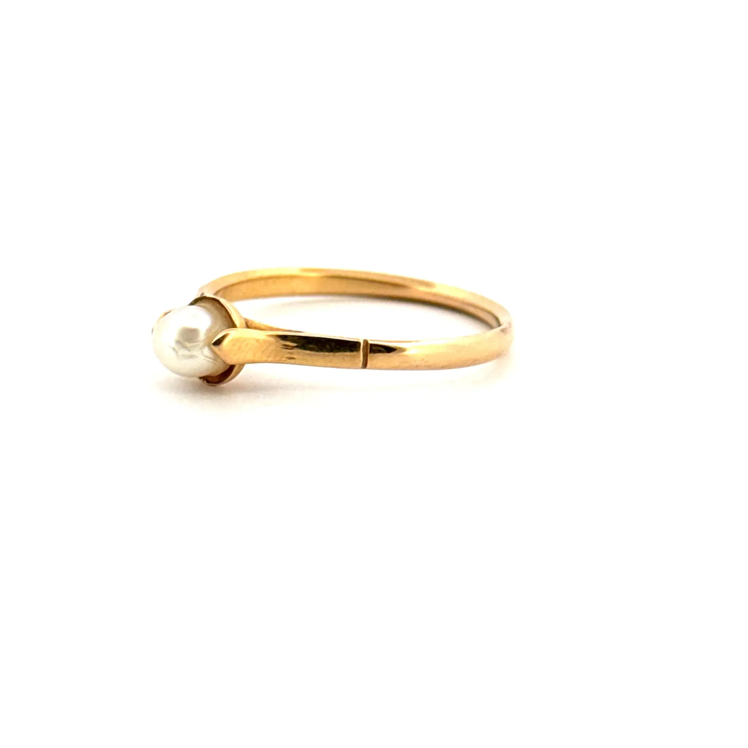 Solitaire Or jaune et perle sold by 58 Facettes product image thumbnail 3