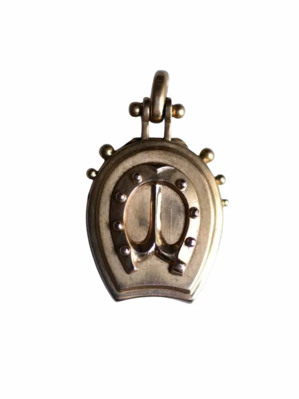 Pendentif médaillon ancien fer à cheval en or rose sold by 58 Facettes