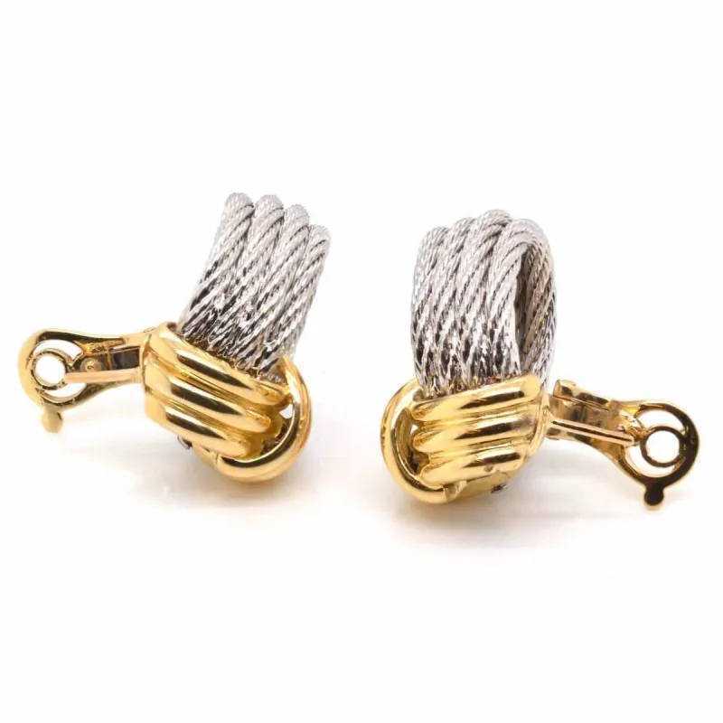 FRED - Boucles d'oreilles Force 10 or et acier sold by 58 Facettes