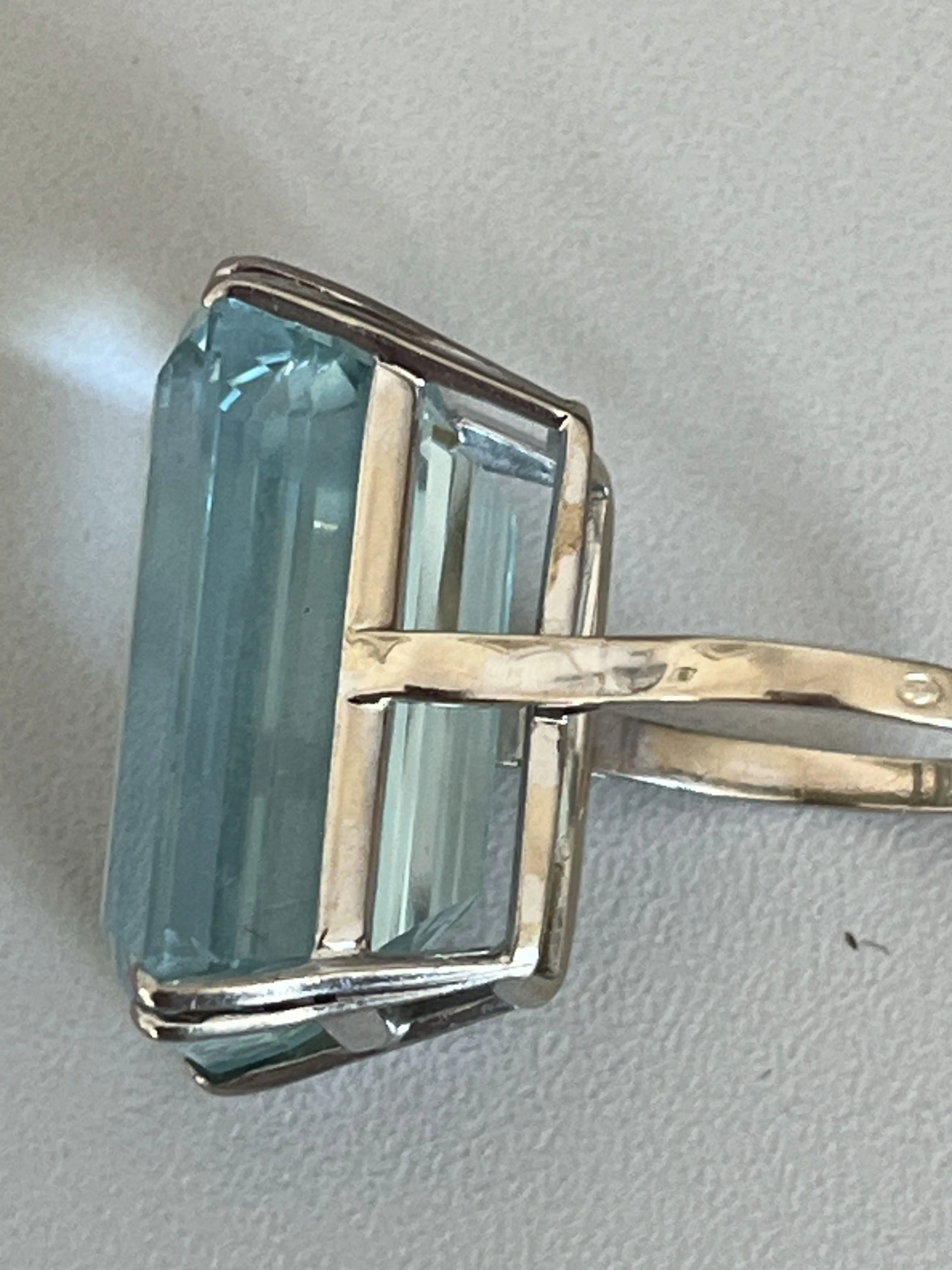 Bague or blanc Aigue-Marine sold by 58 Facettes product image thumbnail 4
