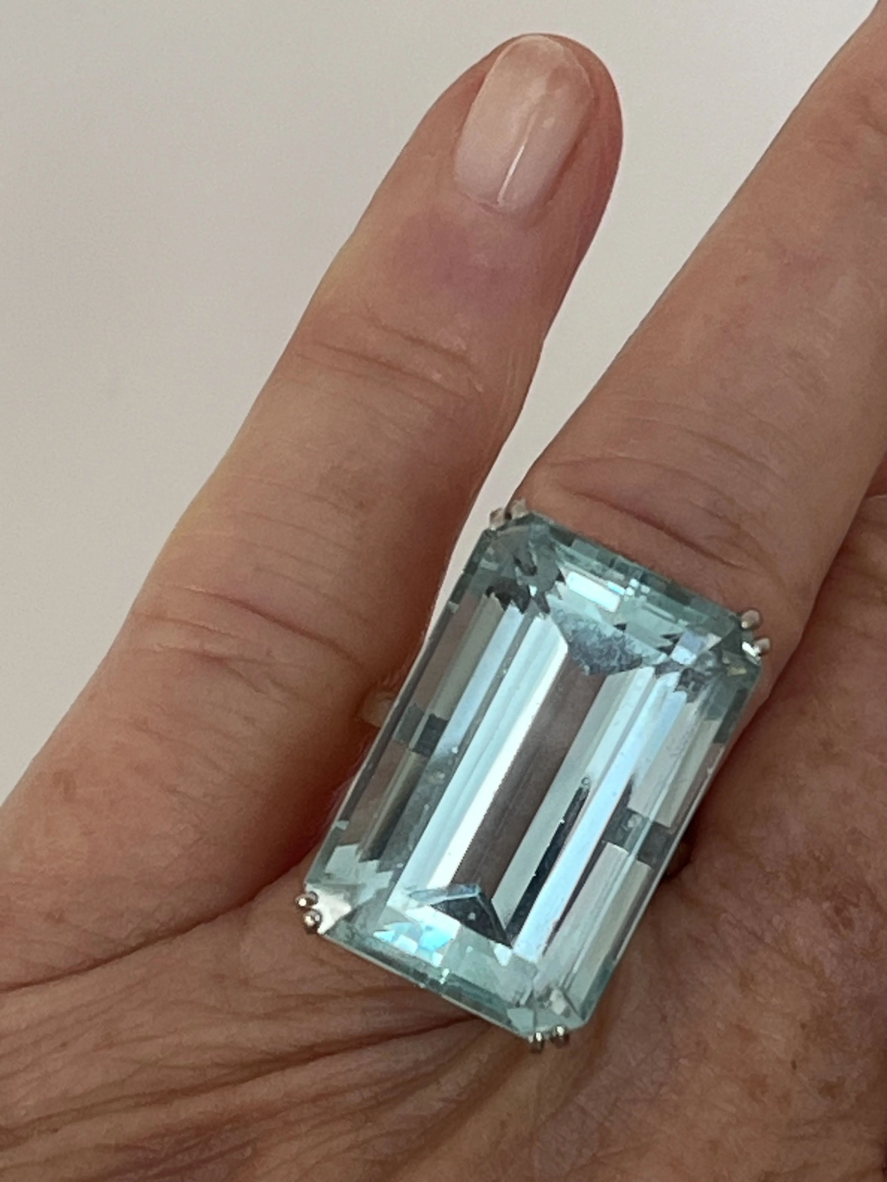 Bague or blanc Aigue-Marine sold by 58 Facettes product image thumbnail 2