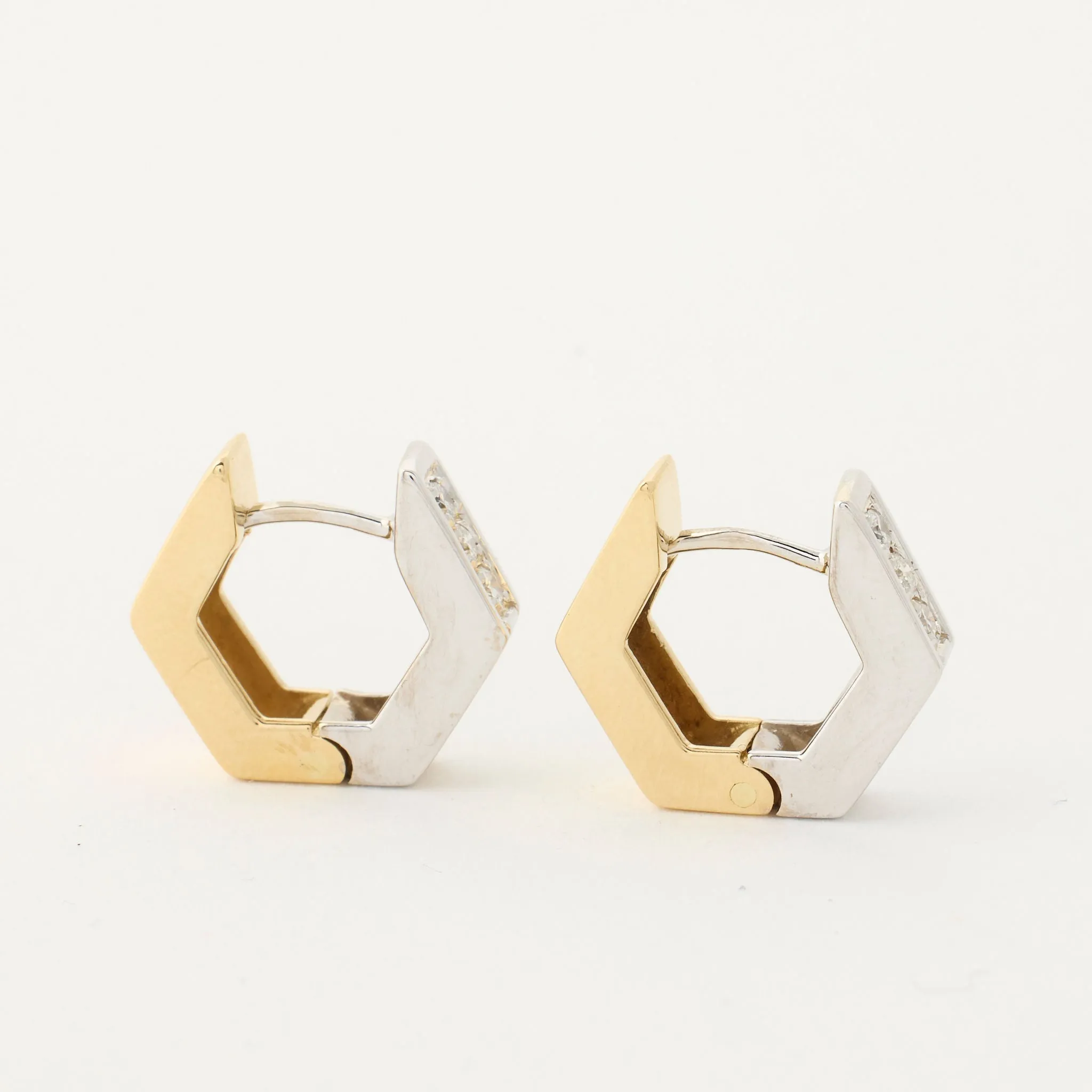 Boucles d'oreilles octogonales diamants sold by 58 Facettes product image thumbnail 5